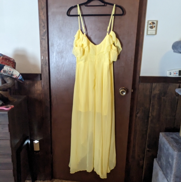 Ruffles Cold Shoulder Dress - Picture 8 of 8